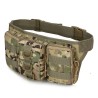 Bolsa de cintura pequeña Triple para entrenamiento al aire libre, bolsa de cinturón de camuflaje, bolsa táctica pequeña impermea