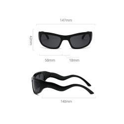 ¡Novedad! Gafas de sol modernas de moda para hombre, gafas deportivas para montar en el milenio, gafas de sol para chicas calien