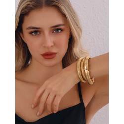 Estilo Simple Estilo Clásico Infinidad Acero Titanio pulsera Al Mayoreo