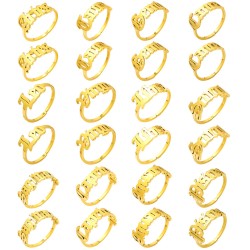 Joyería Al Por Mayor Estilo Simple Constelación Acero inoxidable 304 chapados en oro de 18k Pulido Anillos